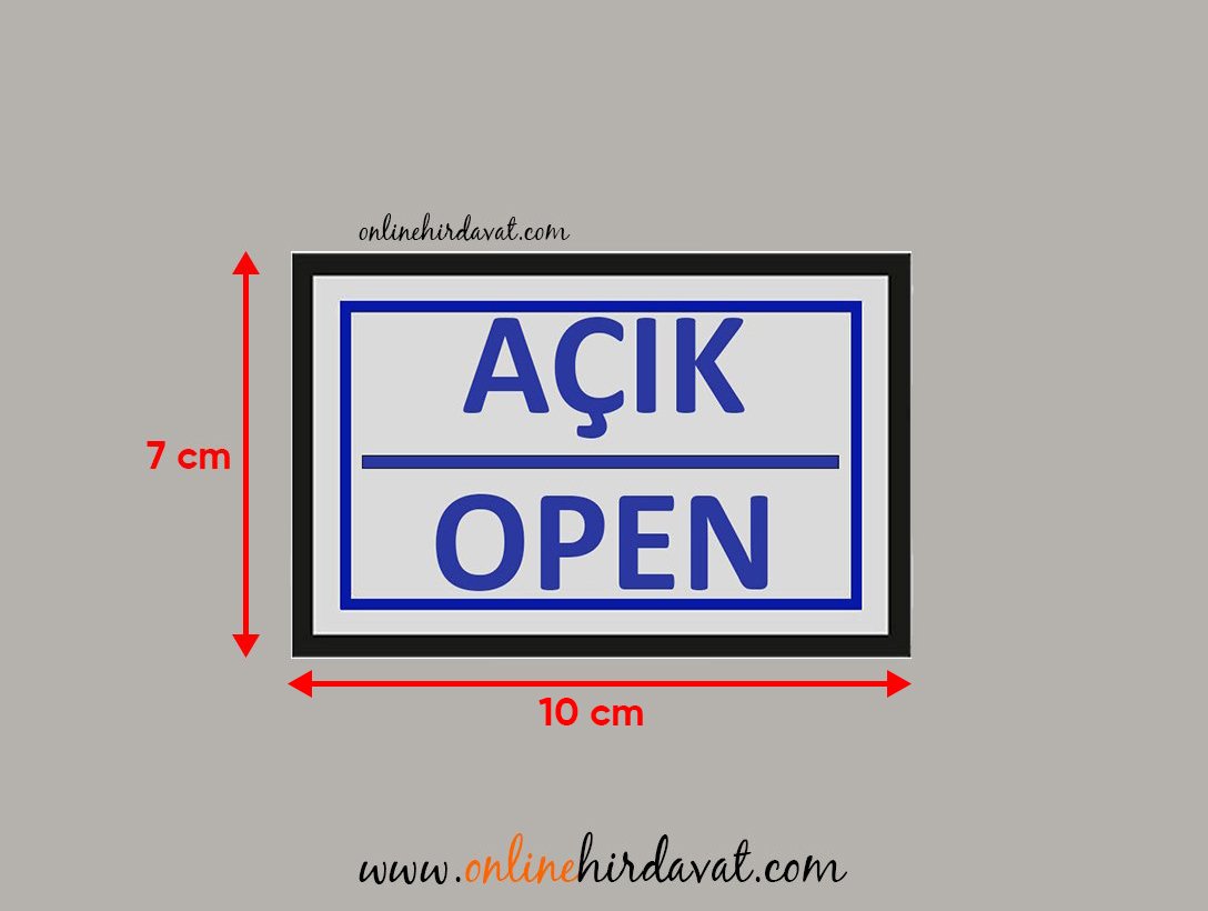 Cemax Yönlendirme İşaretleri Küçük Açık Open Online Hırdavat